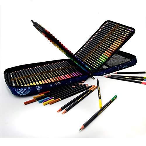 120 Lápices de Colores Profesionales,lapiz para colorear de Dibujo y Bosquejo Material de dibujo Set,Incluye Caja de Cremallera Portátil,Mejores Lápices de colores Conjunto Ideal para Adultos y Niños