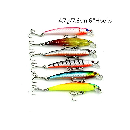 43pcs Set de señuelo de pesca variados Isca artificial Kit de pesca Minnow pesca Wobbler 43 colores Crankbait duro pesca Tackle