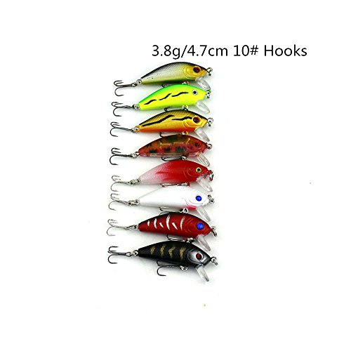 43pcs Set de señuelo de pesca variados Isca artificial Kit de pesca Minnow pesca Wobbler 43 colores Crankbait duro pesca Tackle