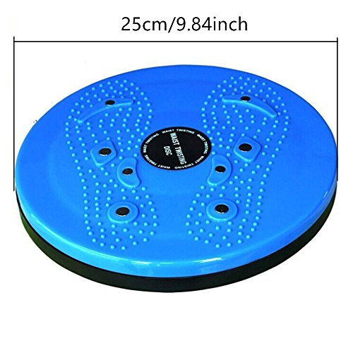 Acacia person Twist Cintura Torsión Disc Junta Ejercicio Aeróbico Fitness Reflexología Imanes Balance Equipo de Ejercicio Junta (Azul)