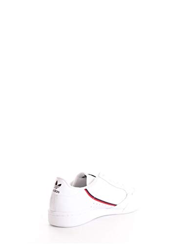 Adidas Continental 80, Zapatillas de Gimnasia para Hombre, Blanco (FTWR White/Scarlet/Collegiate Navy FTWR White/Scarlet/Collegiate Navy), 40 2/3 EU