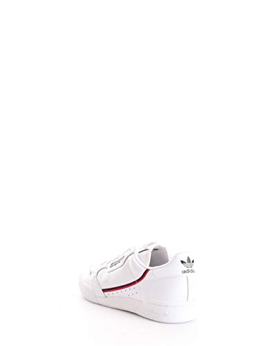 Adidas Continental 80, Zapatillas de Gimnasia para Hombre, Blanco (FTWR White/Scarlet/Collegiate Navy FTWR White/Scarlet/Collegiate Navy), 40 2/3 EU