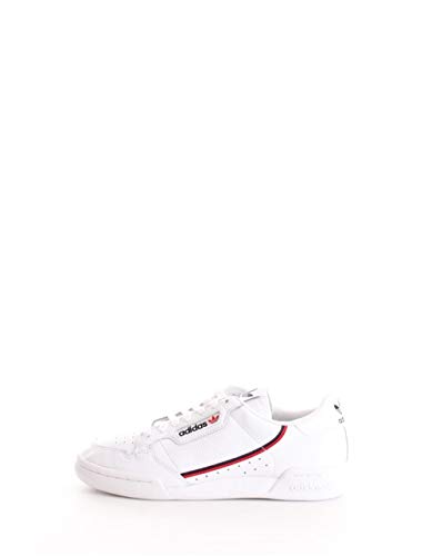 Adidas Continental 80, Zapatillas de Gimnasia para Hombre, Blanco (FTWR White/Scarlet/Collegiate Navy FTWR White/Scarlet/Collegiate Navy), 40 2/3 EU