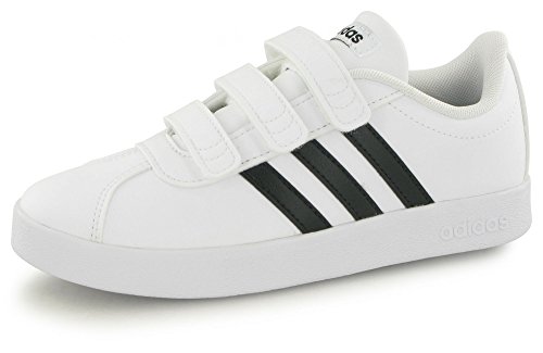 Adidas Vl Court 2.0 Cmf C, Zapatillas de deporte Unisex Niños, Blanco (Ftwr White/Core Black/Ftwr White Ftwr White/Core Black/Ftwr White), 32