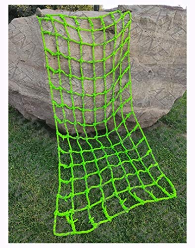 AEINNE Red de Escalada,Hamaca Red Escalada Trepar Trepa Escalar Red de Escalada para Niños Trepadora Malla Cuerda Gruesa Nylon Grande Nailon Entrenamiento Andinismo Alpinismo Redes Neto,14mm,Verde