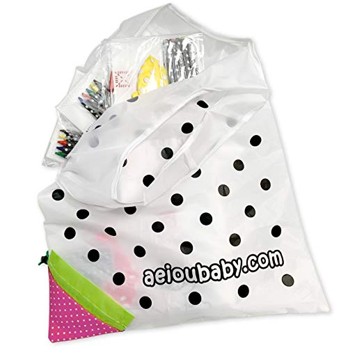 aeioubaby.com 30 Estuches para Colorear + 1 Bolsa Reutilizable | 30 Bolsas Individuales con 5 Ceras de Colores y Globo | Regalo niños Fiestas y cumpleaños