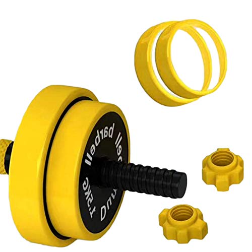 AKT Multifuncional Mancuerna como Barra Pesas para el Hogar Ajustables en Peso Equipo de Entrenamiento Entrenamiento Brazo Músculo Fitness con Funda Protectora de Silicona,10kg