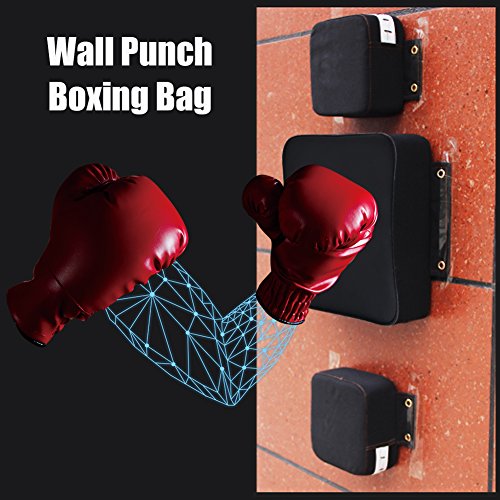 Alomejor Boxeo Pared Punch Pad, Cuadrado Fitness Focus Kick Target Strike Soft Pad para Boxeo Muaythai Free Combat Training