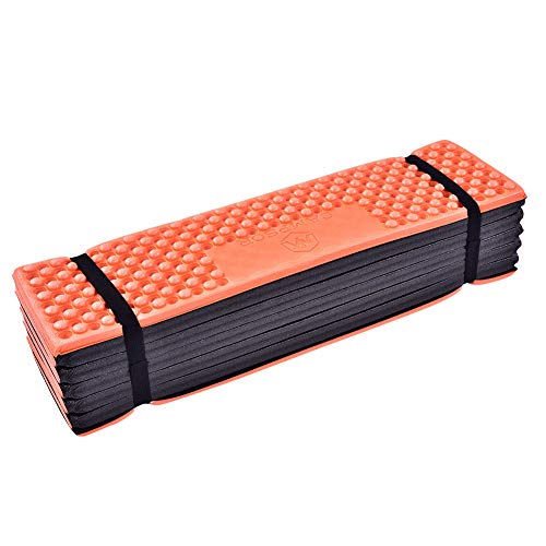 Alomejor Colchoneta de Espuma Plegable Colchoneta de Espuma Impermeable Colchoneta para Acampar, Caminar y Eventos Deportivos(Naranja)