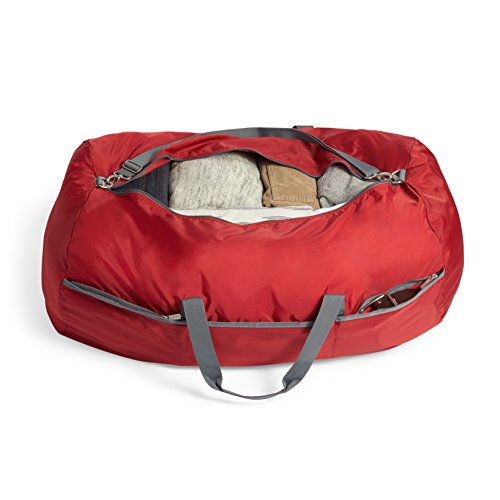 AmazonBasics - Bolsa grande de viaje/deporte (lona, 98 l), color rojo