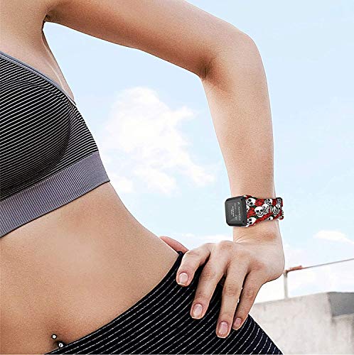 Axcellent Bandas para Tomtom Runner 2/3 Correa,Compatible con Spark 3/Golfer2/Adventurer,Banda de Repuesto Impresa de Goma-Accesorios para Reloj Inteligente con GPS