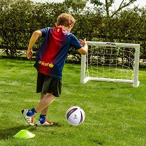 Balón de fútbol de Entrenamiento Adultos Balón de fútbol Profesional Balones de Cuero de PU Clubes de fútbol Sala al Aire Libre para Entrenamiento Tamaño 4/5size5-A