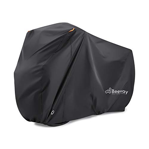 BEEWAY Funda Bicicleta Oxterior Impermeable 2 Bicis - 190T de Nylon Cubierta Protector al Aire Libre contra Lluvia Sol Polvo para Montaña Carretera Bicicletas