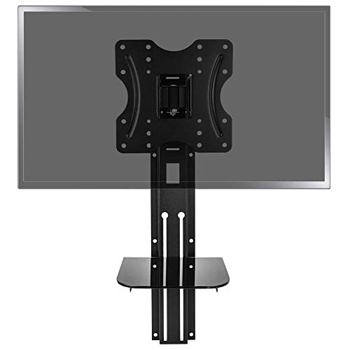 BeMatik - Soporte de pared para pantalla TV de 23" a 42" compatible VESA-100/200 con bandeja