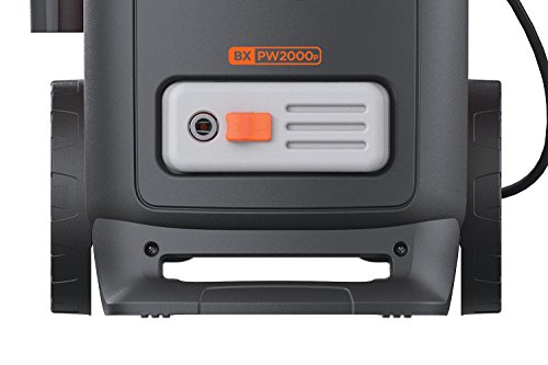 Black+Decker BXPW2000PE Hidrolimpiadora de Alta Presión (2000 W, 140 bar, 440 l/h) con Patio Cleaner Deluxe y Cepillo Fijo