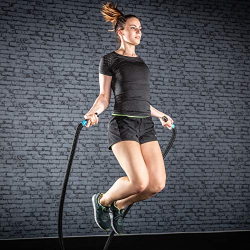 Blackthorn Battle Jump Rope | Pesada Cuerda para Saltar | Peso 1,7 kg | Comba Crossfit, Boxeo e Fitness