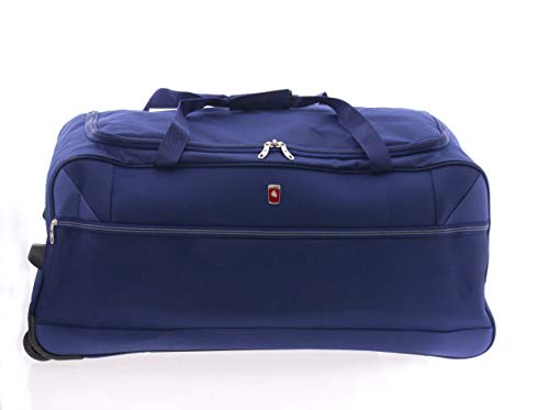 Bolsa con ruedas, 80 cm, peso: 2,8 kg, volumen: 104 litros, bolsa de deporte, color negro, azul o rojo, azul (Azul) - GLA-2168