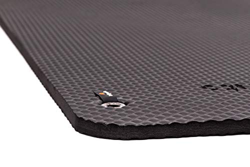 Bootymats Pro - Colchoneta Fitness Butt Workout Extra Acolchada. Máximo Confort y Comodidad: Fitness, Pilates, Suelo pélvico, Estiramientos. Medidas: 160 x 60 cm. Grosor: 19 mm. Color: Negro