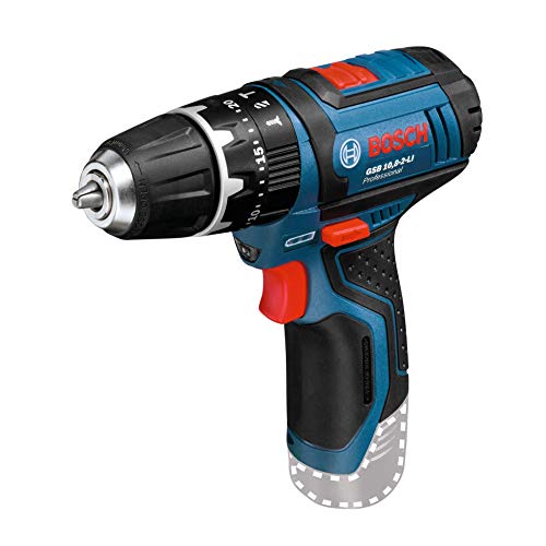 Bosch Professional GSB 12V-15 - Taladro percutor a batería (12V, sin batería, en L-BOXX)