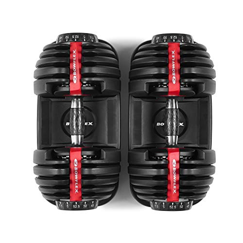 Bowflex 552i - Mancuernas ajustables de 2 kg hasta 24 kg, negro