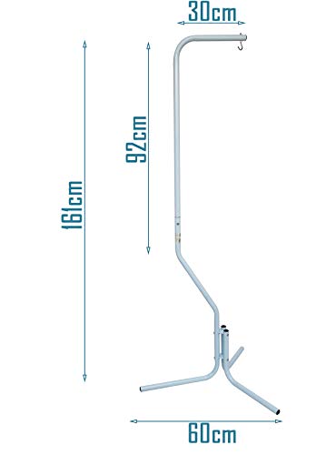 BPS Pie de Gancho para Colgar la Jaula Soporte para Jaula de Pájaros Loro 3 Modelos Elegir (Abierto: 161x60 cm) BPS-1173