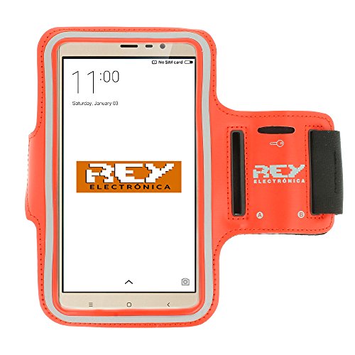 Brazalete Deportivo Reflectante para Smartphones Desde 5,5" hasta 6,3", en Color Rojo