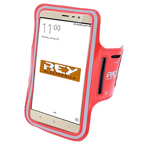 Brazalete Deportivo Reflectante para Smartphones Desde 5,5" hasta 6,3", en Color Rojo