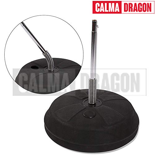 Calma Dragon Punching Ball Adultos Saco de Boxeo, Práctica de Boxeo Altura Ajustable de pie Bola de Velocidad Set de Boxeo para Adultos Pelota, Color Rojo y Negro