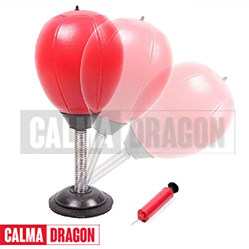 Calma Dragon Punching Ball Saco de Boxeo de Mesa Ideal para descargar tensiones.