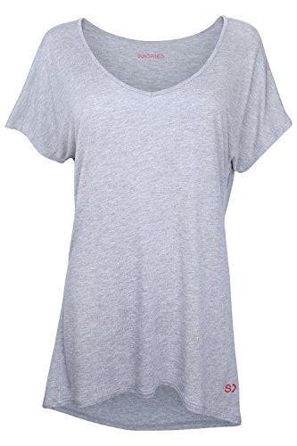 Camiseta Holgada para Mujeres para Deporte Yoga Gimnasio Entrenamientos de Ethical Activewear Designer Sundried® Relajante Cómoda Holgada Extra Suave de Sundried® (Large)