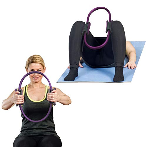 CampTeck U6933 - Yoga Aro Pilates - Aro Fitness Aro de Pilates Anillo Yoga Gimnasio Ejercicio - Púrpura