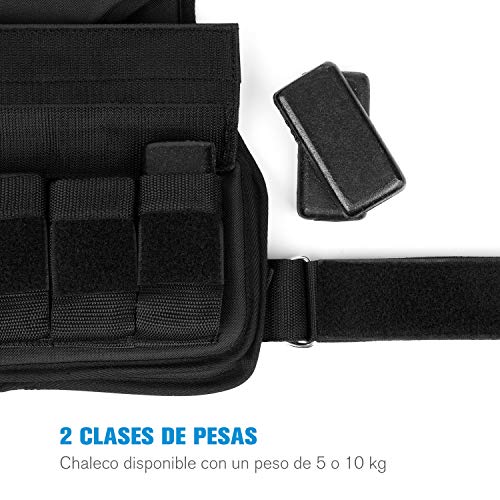 CAPITAL SPORTS Medusa Chaleco de musculación, peso: 10 kg, diseñado para la mujer, material: tejido de nylon 1200D, bolsas de pesas de hierro, entrenamiento de peso corporal y funcional, negro