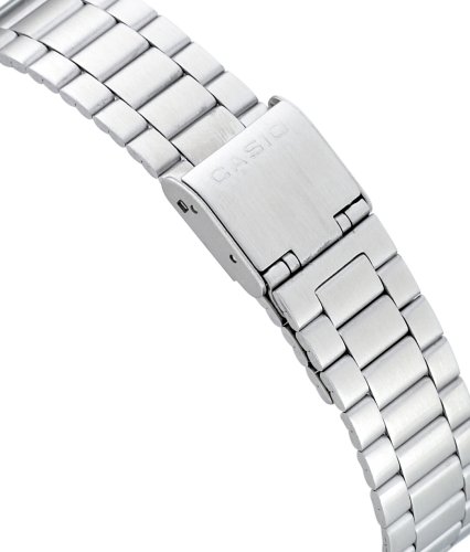 Casio Collection A168WA-1YES, Reloj Rectangular, Unisex, Plateado