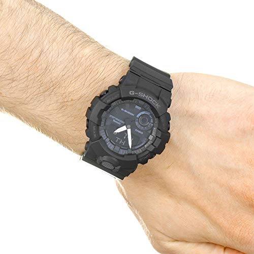 Casio G-SHOCK Reloj Digital, Contador de pasos, Sensor de movimiento, Aplicación de deporte gratuita para descargar, 20 BAR, Negro, para Hombre, GBA-800-1AER