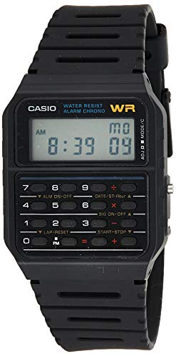 Casio Reloj con Correa de Goma Unisex CA-53W-1ER