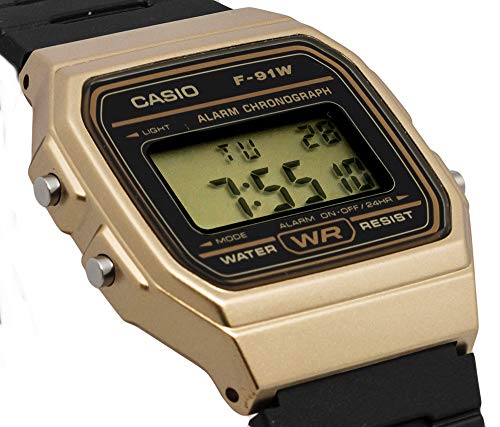 Casio Reloj Digital para Unisex de Cuarzo con Correa en Resina F-91WM-9AEF