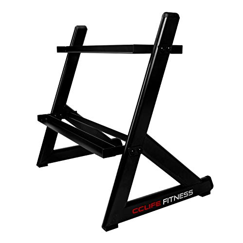 CCLIFE Rack de Almacenamiento de Mancuernas Soporte para Mancuernas, Color:Soporte para Pesa 004