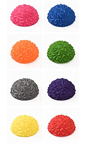 CDBXA Balance Pods Yoga Estabilidad Entrenamiento Balance Ball Fitness Hemisferio Ejercicio de Equilibrio Promueve la coordinación y el Equilibrio- Conjunto de 2 (Naranja)