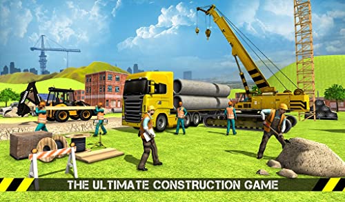 City Road Builder Pipe Line & Town Construction Excavadora Simulador Grúa juegos para niños Loader Truck Sim juego gratis 2018