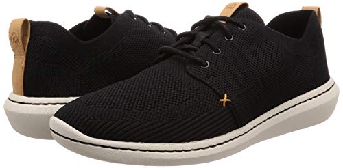 Clarks Step Urban Mix, Zapatillas para Hombre, Negro Black, 43 EU