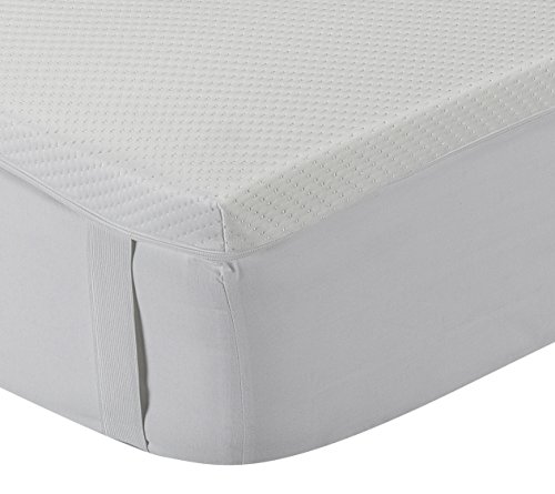 Classic Blanc - Topper/Sobrecolchón viscoelástico 5 cm, con funda lavable y tratamiento Aloe Vera, firmeza media. 120x190cm-Cama 120 (Todas las medidas)