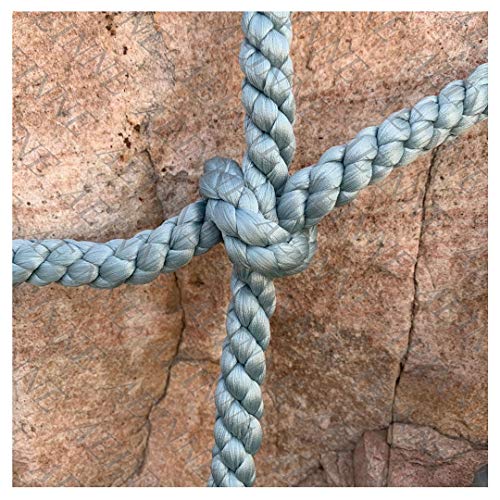 Climbing Rope Netting,Red Escalada Niños Hamaca Red Trepar Trepa Escalar Redes Trepadora Cuerda Gruesa Nylon Andinismo Alpinismo Montañismo Malla Grande Nailon Entrenamiento Neto,para Niños,12mm,Gris