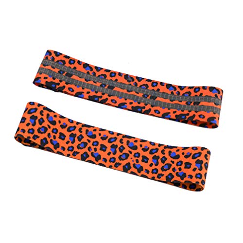 CLISPEED Bandas de Cadera Ejercicio Resistencia Fuerza Cinturón Látex para Glúteos Piernas Trasero Botín Entrenamientos Bucle Mujeres Yoga Pilates Gimnasio Deporte Bandas Naranja M