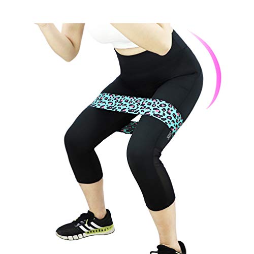 CLISPEED Bandas de Cadera Ejercicio Resistencia Fuerza Cinturón Látex para Glúteos Piernas Trasero Botín Entrenamientos Bucle Mujeres Yoga Pilates Gimnasio Deporte Bandas Verde S