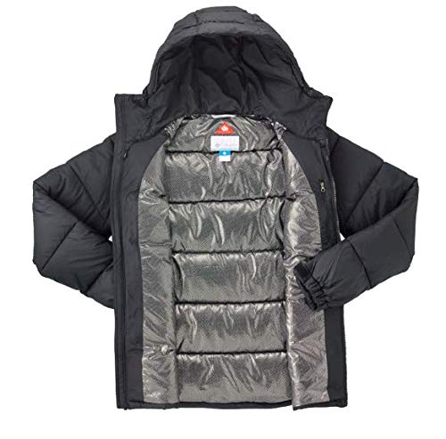 Columbia Pike Lake Chaqueta De Plumón Con Capucha, Hombre, Negro (Black), M