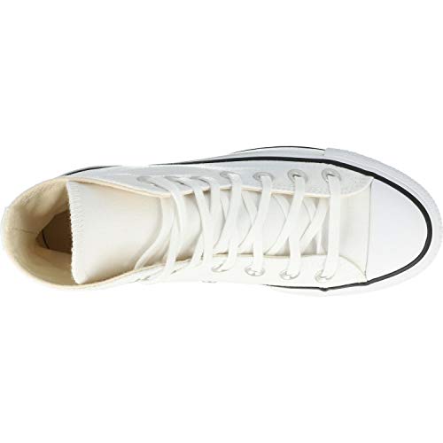 Converse Chuck Taylor CTAS Lift Hi, Zapatillas para Mujer, Blanco (White/Black/White 102), 37 EU