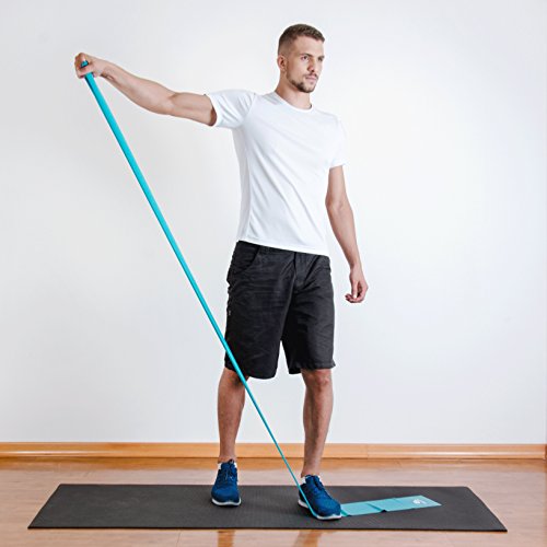 Coresteady Bandas de Resistencia Terapéuticas Bandas de Fitness Pilates, Yoga, Entrenamiento de Fuerza | Fisioterapia y rehabilitación |para Hombres y Mujeres |Guía incluida