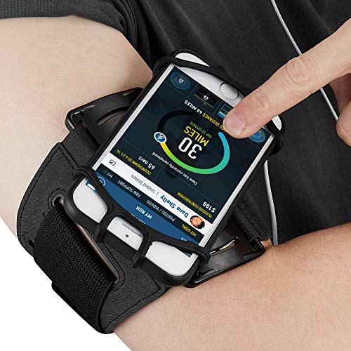 CoverKingz - Brazalete deportivo universal para smartphones de 4,0 a 7 pulgadas, con bolsillo de brazo con compartimento para llaves, bolsillo de teléfono móvil