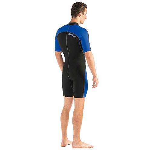 Cressi Lido Traje Corto de Neopreno, Hombre, Negro/Azul, XL/5