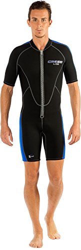 Cressi Lido Traje Corto de Neopreno, Hombre, Negro/Azul, XL/5